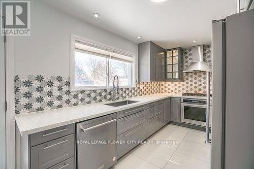 Main Floor - 12 Gondola Crescent, Brampton, ON - Indoor Photo Showing Kitchen With Upgraded Kitchen