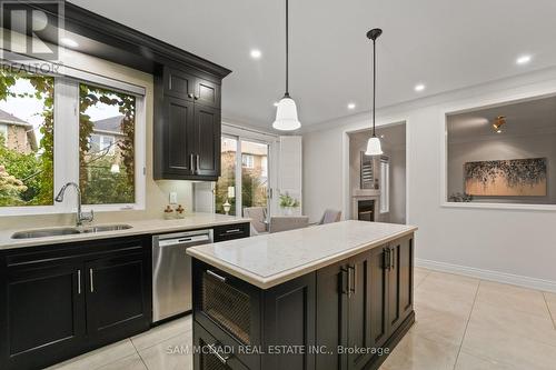3619 Waterfall Crescent, Mississauga, ON - Indoor Photo Showing Kitchen With Double Sink With Upgraded Kitchen