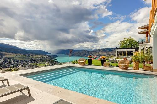 608 Mt Ida Crescent, Coldstream, BC - Outdoor With In Ground Pool With View