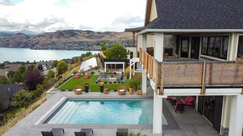 608 Mt Ida Crescent, Coldstream, BC - Outdoor With In Ground Pool With Deck Patio Veranda