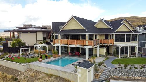 608 Mt Ida Crescent, Coldstream, BC - Outdoor With In Ground Pool With Deck Patio Veranda