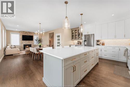 4523 Anderson, Lakeshore, ON - Indoor Photo Showing Kitchen With Fireplace With Upgraded Kitchen