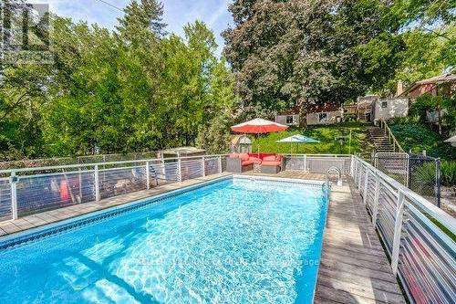 1216 De Quincy Crescent, Burlington, ON - Outdoor With In Ground Pool With Backyard