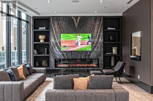 3405 - 403 Church Street, Toronto, ON - Indoor Photo Showing Living Room With Fireplace