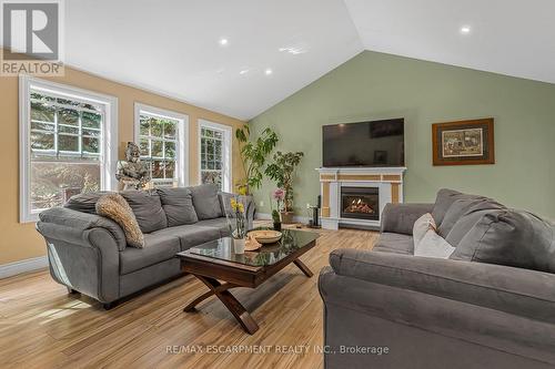 323 Regional 20 Road, Pelham, ON - Indoor Photo Showing Living Room With Fireplace