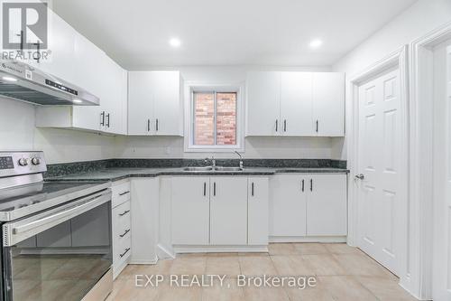 132 Barrington Avenue, Toronto, ON - Indoor Photo Showing Kitchen With Double Sink