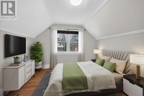 VIRTUALLY STAGED - 266 Wexford Avenue S, Hamilton, ON - Indoor Photo Showing Bedroom