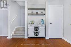 Breakfast area, entrance to basement to the right - 