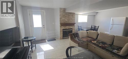 1551 Dobrich Street Unit# Lower, Windsor, ON - Indoor With Fireplace