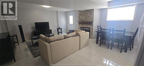 1551 Dobrich Street Unit# Lower, Windsor, ON - Indoor With Fireplace