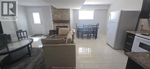 1551 Dobrich Street Unit# Lower, Windsor, ON - Indoor With Fireplace