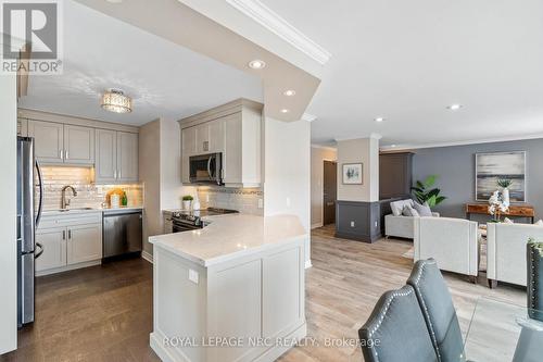 1202 - 15 Towering Heights Boulevard, St. Catharines (Glendale/Glenridge), ON - Indoor Photo Showing Kitchen With Stainless Steel Kitchen With Upgraded Kitchen