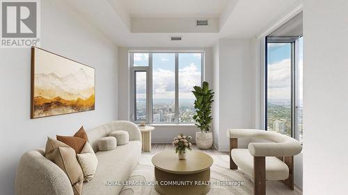 5802 - 11 Yorkville Avenue, Toronto, ON - Indoor Photo Showing Living Room