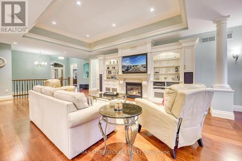 1221 Mike Weir Drive, Sarnia, ON - Indoor Photo Showing Living Room With Fireplace