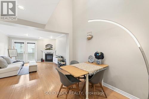 Open concept dining and living room - 395 Mackay Street, Ottawa, ON - Indoor With Fireplace