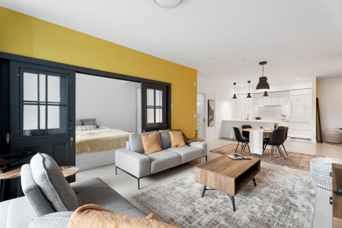 Salon - B101-2301 Rue St-Patrick, Montréal (Le Sud-Ouest), QC - Indoor Photo Showing Living Room