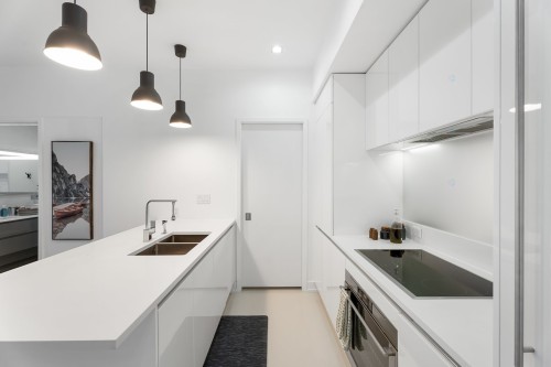 Cuisine - B101-2301 Rue St-Patrick, Montréal (Le Sud-Ouest), QC - Indoor Photo Showing Kitchen With Double Sink