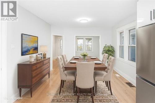 VIRTUALLY STAGED - 8 Leeds Street, Hamilton, ON - Indoor Photo Showing Dining Room