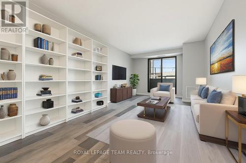 Living Room Virtually enhanced Standard Style - 901 - 200 Bay Street, Ottawa, ON - Indoor