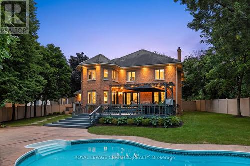 5103 Royal Mills Court, Mississauga, ON - Outdoor With In Ground Pool With Deck Patio Veranda With Backyard