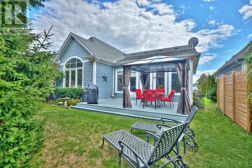 View of back deck and yard - 32 Sunrise Court, Fort Erie (Ridgeway), ON - Outdoor With Deck Patio Veranda