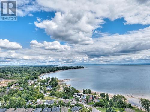 Drone shot of the area and proximity to Lake Erie - 32 Sunrise Court, Fort Erie (Ridgeway), ON - Outdoor With Body Of Water With View