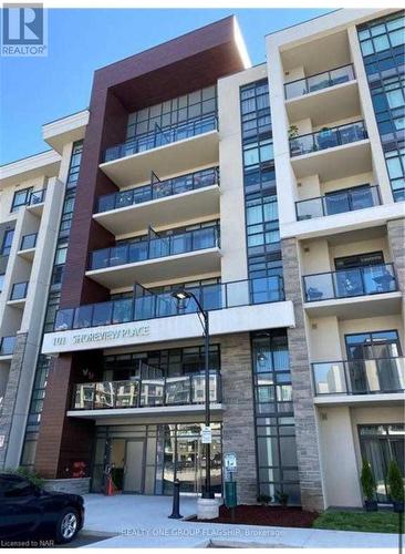 616 - 101 Shoreview Place, Hamilton, ON - Outdoor With Balcony With Facade