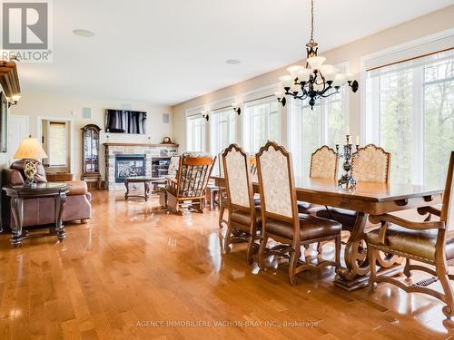 18668 Concession 2 Road, North Glengarry, ON - Indoor Photo Showing Dining Room With Fireplace