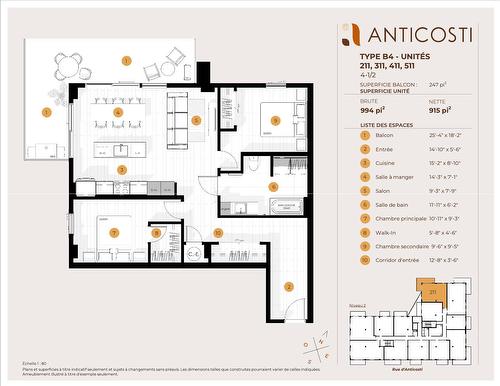 Plan (croquis) - 411-1377 Rue D'Anticosti, Lévis (Les Chutes-De-La-Chaudière-Est), QC - Other