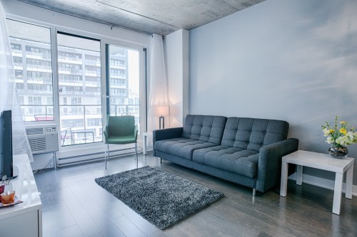 Salon - 508-235 Rue Peel, Montréal (Le Sud-Ouest), QC - Indoor Photo Showing Living Room