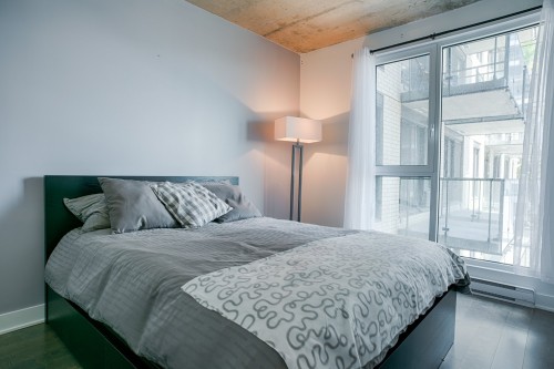 Chambre à coucher principale - 508-235 Rue Peel, Montréal (Le Sud-Ouest), QC - Indoor Photo Showing Bedroom