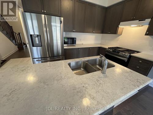 111 Hilts Drive, Richmond Hill, ON - Indoor Photo Showing Kitchen With Stainless Steel Kitchen With Double Sink With Upgraded Kitchen