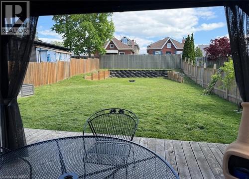 96 Emilie Street, Brantford, ON - Outdoor With Deck Patio Veranda With Backyard