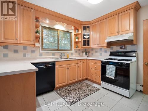 6570 Sherwood Road, Niagara Falls (Morrison), ON - Indoor Photo Showing Kitchen With Double Sink