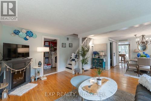3791 Fairfield Avenue, Fort Erie (Crystal Beach), ON - Indoor Photo Showing Living Room With Fireplace