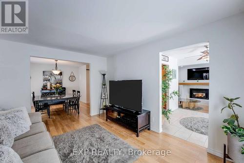 113 Oneida Place, Kitchener, ON - Indoor Photo Showing Living Room With Fireplace
