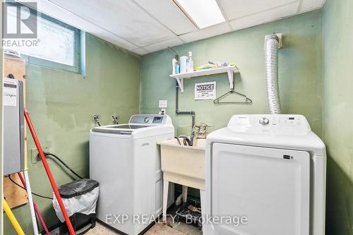 shared laundry in basement - 61 Radford Street, Hamilton (Ainslie Wood), ON - Indoor Photo Showing Laundry Room