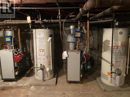 gas heating boilers & water heaters - 16 William Street, Brockville, ON - Indoor Photo Showing Basement