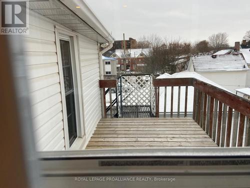 Rear deck off upper level unit - 16 William Street, Brockville, ON - Outdoor With Exterior