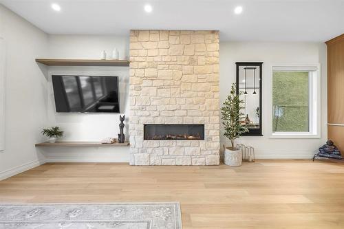 345 Beaverbrook Street, Winnipeg, MB - Indoor With Fireplace