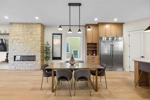 345 Beaverbrook Street, Winnipeg, MB - Indoor Photo Showing Other Room With Fireplace