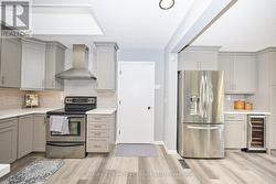 Updated kitchen with stainless steel appliances - 