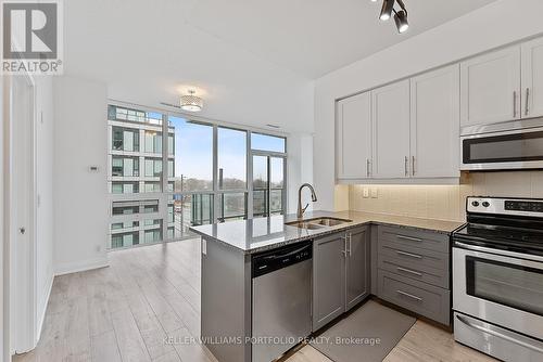 508 - 1185 The Queensway Avenue, Toronto, ON - Indoor Photo Showing Kitchen With Double Sink