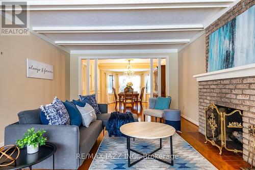 233 Wellington Street, Whitby (Lynde Creek), ON - Indoor Photo Showing Living Room With Fireplace