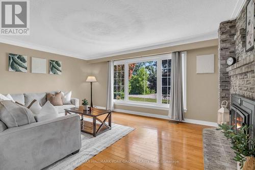 8 Rushton Road, Georgina, ON - Indoor Photo Showing Living Room With Fireplace