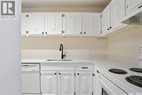 201 423 4Th Avenue N, Saskatoon, SK - Indoor Photo Showing Kitchen With Double Sink