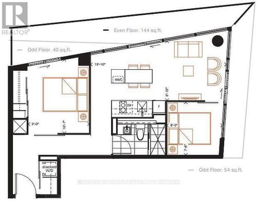 Floor Plan - 1208 - 215 Queen Street W, Toronto, ON - Other