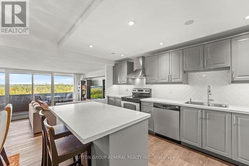 1001 - 270 Scarlett Road, Toronto, ON - Indoor Photo Showing Kitchen With Double Sink