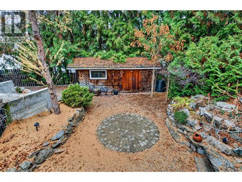 Garden shed with water feature - 1774 Highland Drive N, Kelowna, BC - Outdoor