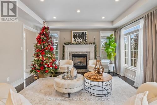3 Serene Court, Whitby, ON - Indoor Photo Showing Living Room With Fireplace